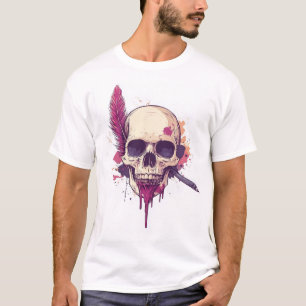 T-shirt Crâne du poète sinistre