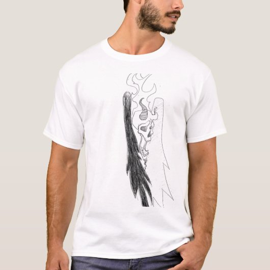 T-shirt crâne et ailes (Devant)