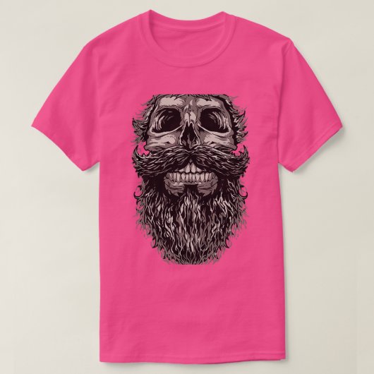T-shirt Crâne et barbe (Design devant)