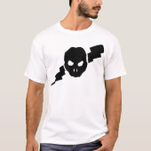 T-shirt Crâne et boulon d'éclairage ! (Devant)