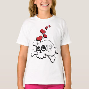 T-shirt Crâne et coeurs