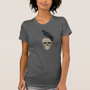 T-shirt Crâne et corbeau