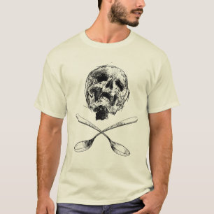 T-shirt Crâne et cuillères