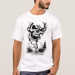 T-shirt Crâne et fantôme, que les fantômes soient avec vou
