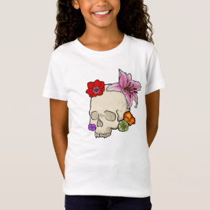 T-Shirt Crâne et flore