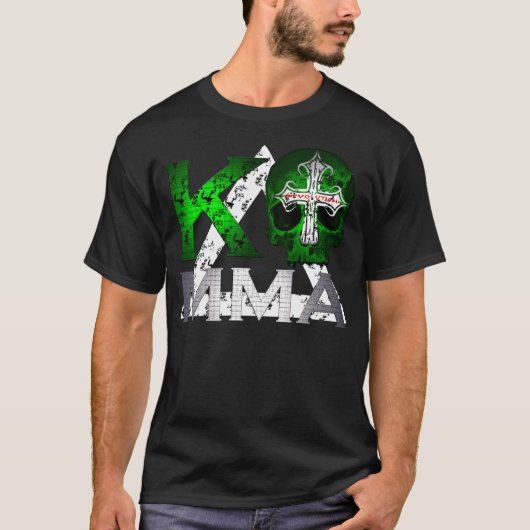 T-shirt Crâne et Kombat Kross T foncé de MIXED MARTIAL ART (Devant)