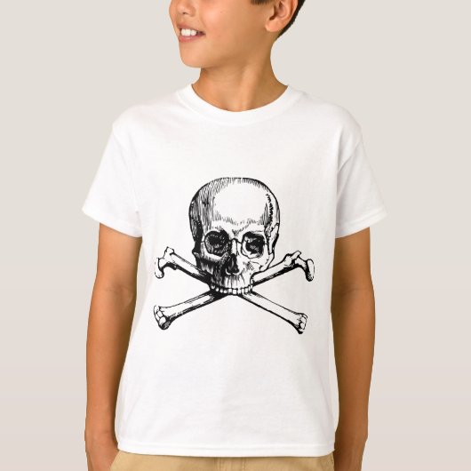 T-shirt Crâne et os (Devant)