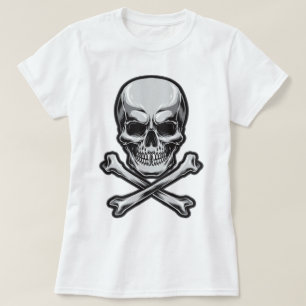T-shirt Crâne et os croisés