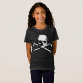 T-shirt Crâne et os croisés (Devant entier)
