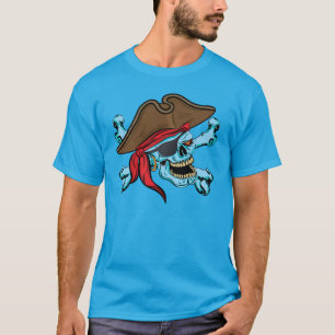 T-shirt Crâne et os croisés de pirate