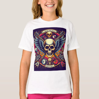 T-shirt Crâne et os exquis Artistérie traditionnelle 🎨