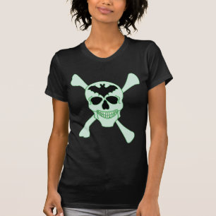 T-Shirt Crâne et Os Vert