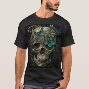 T-Shirt Crâne et Papillon