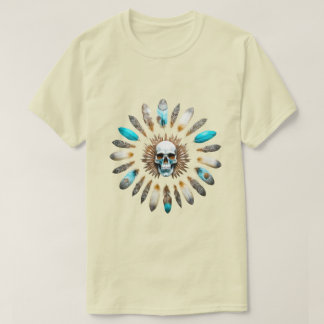 T-shirt Crâne et plumes 01