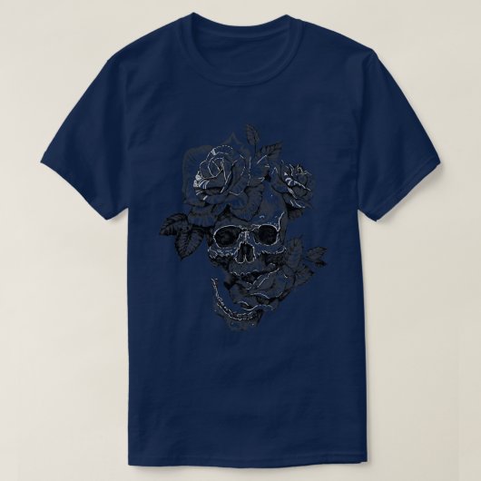 T-shirt Crâne et Rose TShi (Design devant)