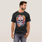 T-shirt Crâne Floral 14 (Devant entier)