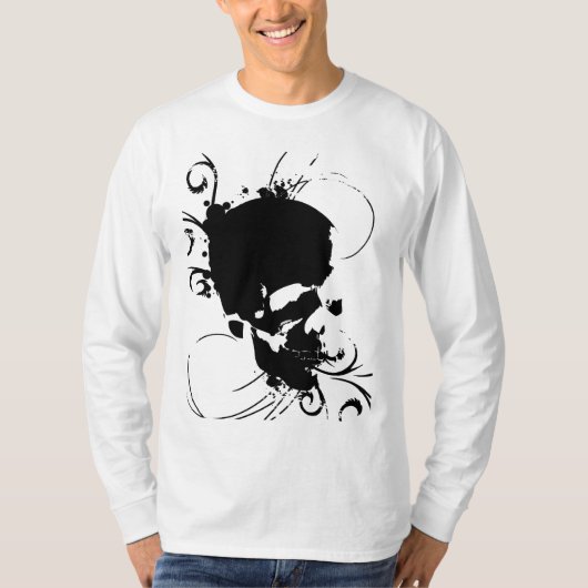 T-shirt crâne-flourish (Devant)
