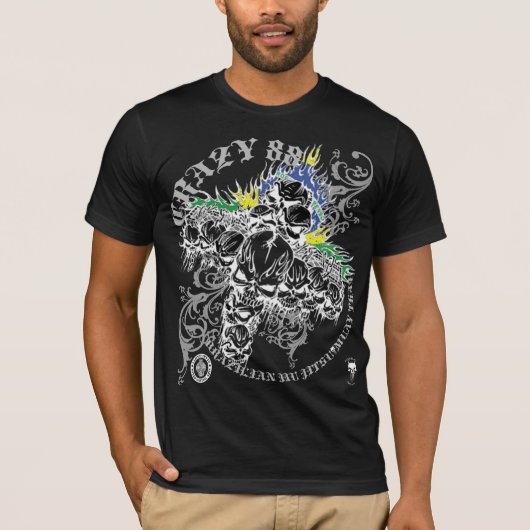 T-SHIRT CRÂNE FOU DES 88 DÉCÈS (Devant)
