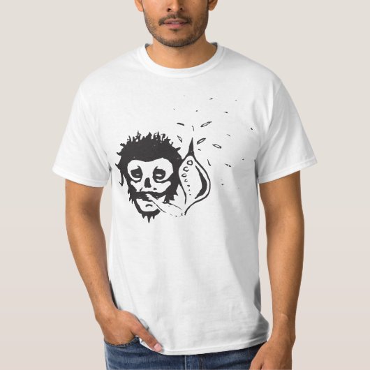 T-shirt crâne fumant (Devant)