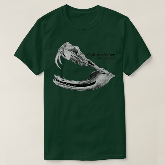T-shirt Crâne Gaboon Viper (Design devant)