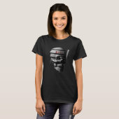 T-shirt Crâne gothique Glitch (Devant entier)