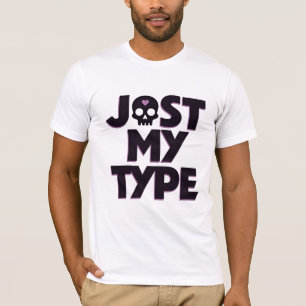 T-shirt Crâne Gothique Pastel Rétro "Juste Mon Genre" Typo