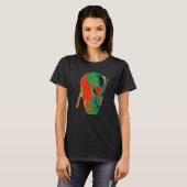 T-shirt Crâne Graffiti Grunge (Devant entier)
