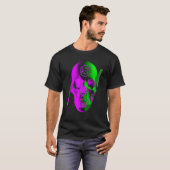 T-shirt Crâne graphique violet (Devant entier)