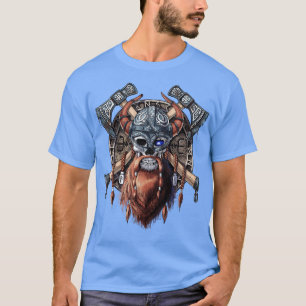 T-shirt Crâne guerrier viking