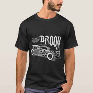 T-shirt Crâne Hot Rod avec Bougies Vintage Style.