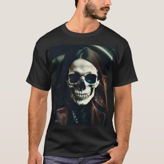 T-shirt Crâne "Kev" LITE EXISTENTIEL (Devant)