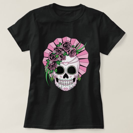 T-shirt Crâne Lady Sugar (Design devant)