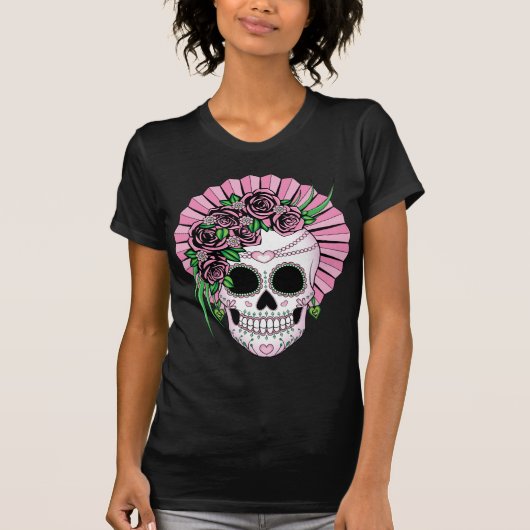 T-shirt Crâne Lady Sugar (Devant)