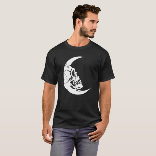 T-shirt Crâne Lazy Halloween Costume effrayant Skeleton B (Devant entier)