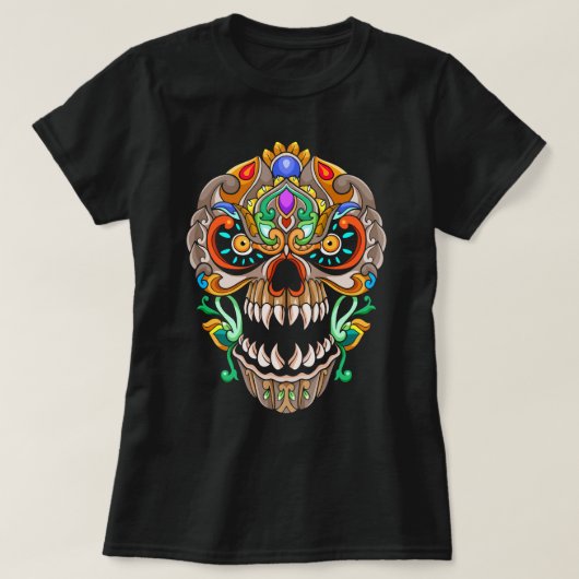 T-shirt Crâne Mandala (Design devant)