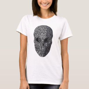 T-shirt Crâne marbré noir et blanc