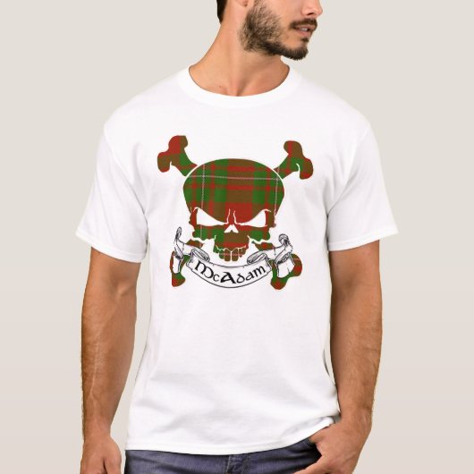 T-shirt Crâne McAdam Tartan (Devant)