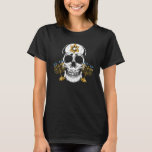 T-shirt Crâne Menorah Hanoukka Cool Skeleton Chanukah Jewi<br><div class="desc">Crâne Menorah Hanoukka Cool Skeleton Chanukah Fête juive</div>