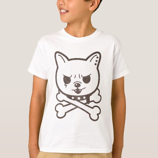 T-shirt Crâne mignon de chiot de balancier (Devant)