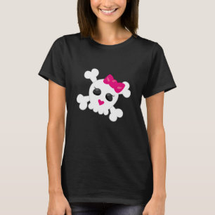T-shirt Crâne mignon et os croisés