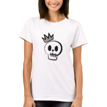 Crâne minimal avec couronne - Halloween Cool
