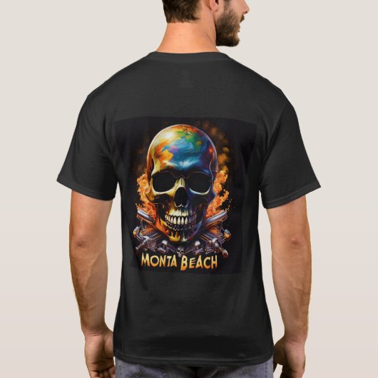 T-shirt crâne Monta Beach Bikers (Dos)