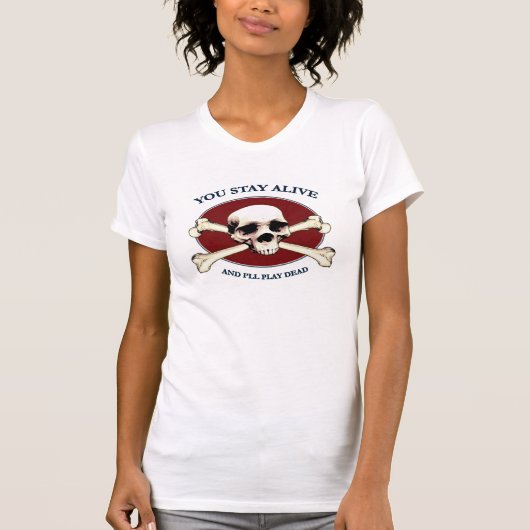 T-shirt Crâne mort de pirate de jeu (Devant)
