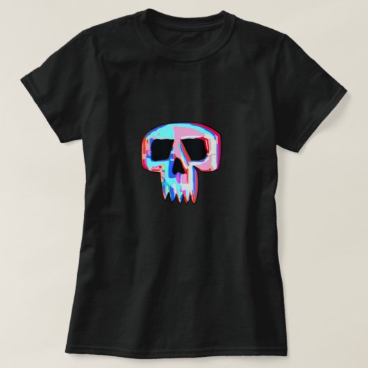 T-shirt Crâne néon (Design devant)