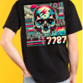 T-shirt Crâne Neon Grunge