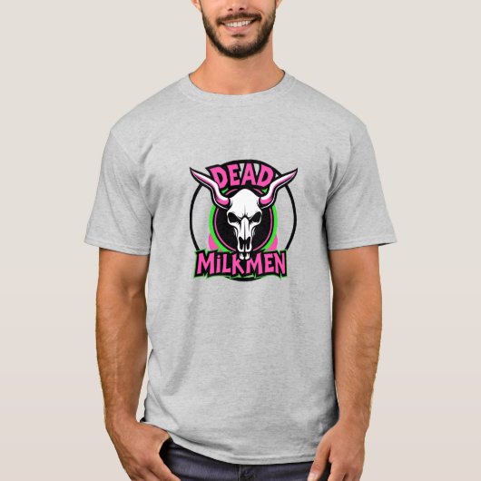 T-shirt crâne Neon Milkmen mort (Devant)