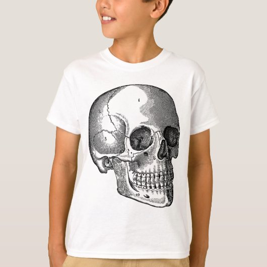 T-shirt Crâne - Noir (Devant)