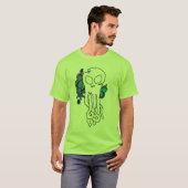 T-shirt Crâne octo bleu (Devant entier)