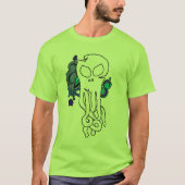 T-shirt Crâne octo bleu (Devant)