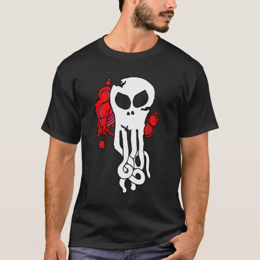 T-shirt Crâne octo rouge (Devant)